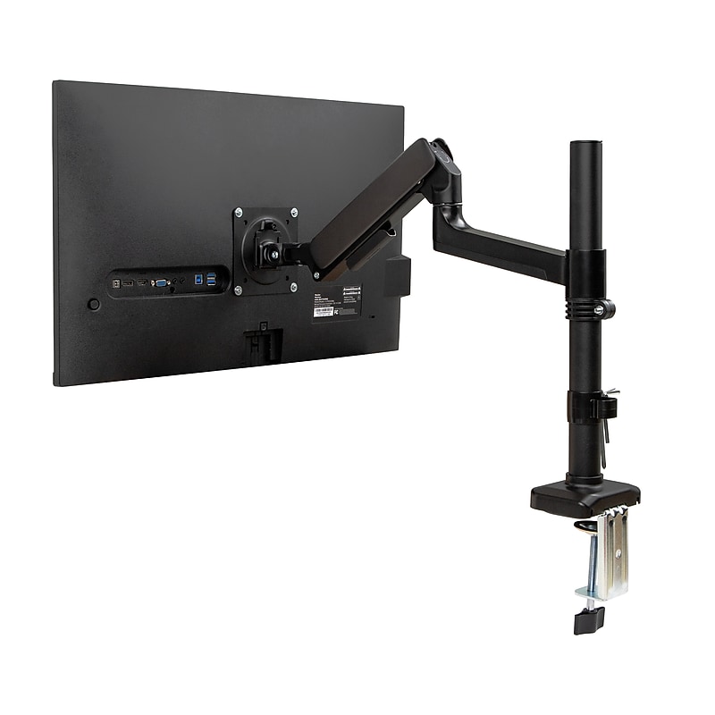 Mind Reader Single Monitor Arm for 13" - 32" Monitor, Gas Spring VESA Desk Mount, Black, (AGTILT-BLK) image 1