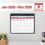 2026 Staples 11" x 8" Monthly Wall Calendar, White/Red/Gray (ST12949-26)~#|#~DB82A40B-4974-4325-B6DF9FF0AF068311_sc7