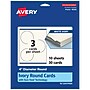 Avery Matte General Use Blank Cards, Ivory, 30/Pack (95343)~#|#~DB8A7391-965F-4751-B16708523D50FC56_sc7