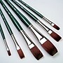 Silver Brush Ruby Satin Long Flat Brush, 6/Pack (SLVRS2594)~#|#~DB8F8685-C644-4169-B38DD6553077F009_sc7
