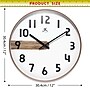 Infinity Instruments Copper Stripe Analog Wall Clock, Plastic Frame, 12" (20287GD-4527A)~#|#~DB8FE226-2A4F-4CFF-A203D954E413F589_sc7
