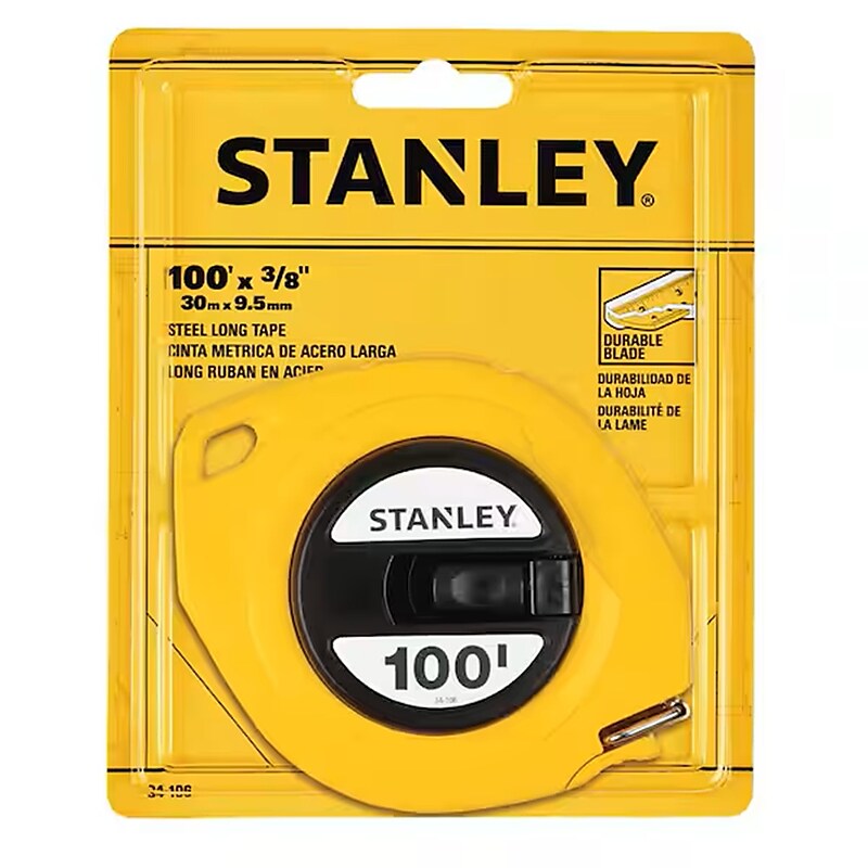 Stanley 100 ft. Tape Measure, Steel (34106) image 1