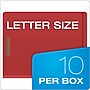Pendaflex Heavy Duty Classification Folder, 2-Dividers, 2 1/2" Expansion, Letter Size, Red, 10/Box (H1250R)~#|#~DB93D67C-0C57-47BC-B3D24BEA7EF4D2F5_sc7