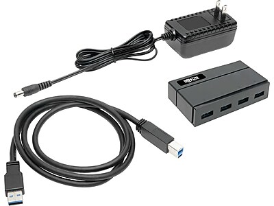 Tripp Lite 4-Port USB 3.0 Hub, Black (U360-004-2F) - Thumbnail 3