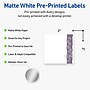 Avery Laser/Inkjet Square Multipurpose Labels, 2" x 2", White, 120/Pack (S00F4M)~#|#~DB97BEF6-3E6D-4B88-98F285DB1AB0E19D_sc7