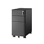 Mount-It! 3-Drawer Mobile File Cabinet, Letter/Legal Size, Lockable, 23.35"H x 11.81"W x 19.69"D, Black (MI-944B)~#|#~DB9B666C-0768-4E68-8AB18997C7B2AC4E_sc7