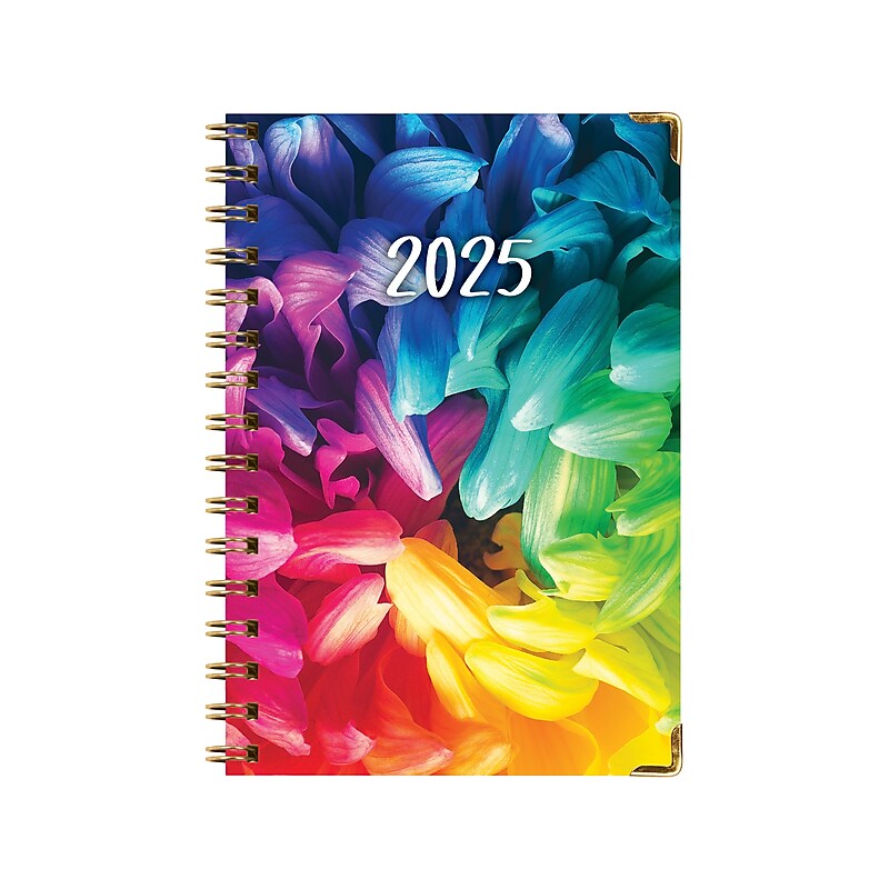 2025 Global Printed Products 5.5" x 8" Calendar Year Weekly & Monthly Planner, Paperboard Cover, Multicolor (SPLS25-58-41) image 1