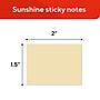 Staples Sticky Notes, 1.5" x 2", Yellow, 1200 Sheets – Mini Self‑Stick Notes for Tabs, Labels & Quick Reminders~#|#~DBA93B5B-08CC-47CF-B6BED6B20E23E97F_sc7