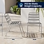 Flash Furniture Aluminum Commercial Indoor-Outdoor Armless Restaurant Stack Chair with Triple Slat Back~#|#~DBA9422B-E0E3-4FB5-A45AA22316182848_sc7