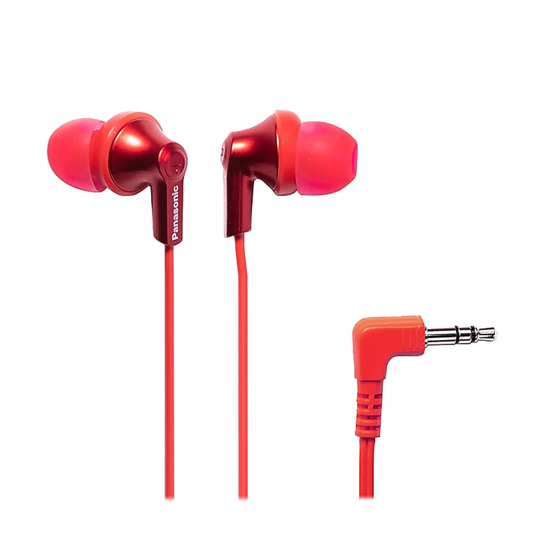 Panasonic ErgoFit Earbuds, Metallic Red (RP-HJE120) image 1