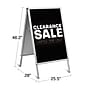 Staples® Blank Indoor/Outdoor Sidewalk Sign, White/Silver, 24" x 36" Aluminum Frame Board~#|#~DBAC14D3-C9E5-443C-831F79956E3A2961_sc7