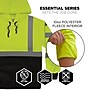 GloWear 8311BK High Visibility Long Sleeve Black Bottom Hooded Sweatshirt, ANSI Type R Class 3, Lime, Large (22874)~#|#~DBAD9D0C-637C-43FE-88429CD1ABAD3E95_sc7