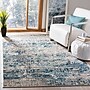 Safavieh Madison Collection 4' x 4' Square Indoor Area Rug, Machine Made, Grey/Blue (MAD460K-4SQ)~#|#~DBAD9E08-2604-4323-AA5B157901FE8C3A_sc7