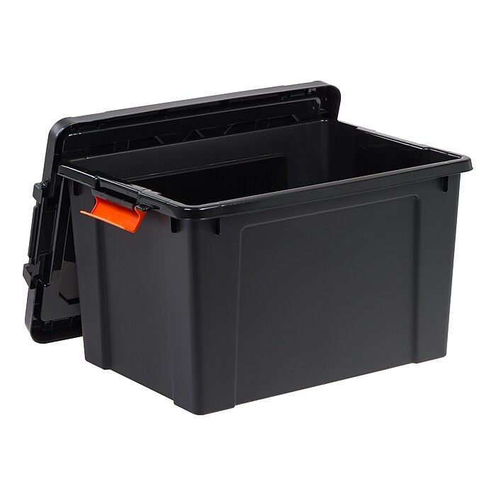 Iris 78 Quart Heavy Duty Store-It-All Plastic Latching Storage