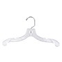 Nahanco 12" Plastic Super Heavy Weight Dress Hanger, Clear, 100/Carton (412)~#|#~DBB810A0-434D-45C2-8121CA85B1EC60A6_sc7