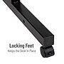 Mind Reader 27.5"- 39" Mobile Adjustable Sit/Stand Desk, Black (SDROLLXL-BLK)~#|#~DBB9FA79-DEEE-4209-92AB2EA63D5FE432_sc7