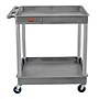 Luxor ENDURA XL 2-Shelf Utility Cart, Gray (TC11-G)~#|#~DBBD2795-EDA4-4425-8D4981F9035F9705_sc7