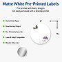 Avery Laser/Inkjet Circle Multipurpose Labels, 3" Dia., White, 60/Pack (S00F49)~#|#~DBBDB6DF-0337-47CE-84626401873C055B_sc7