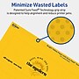 Avery Rectangle Laser/Inkjet Multipurpose Labels, 2.5" x 7", Bright Yellow (30/Pack)~#|#~DBC1CE45-1C66-450F-92480035D305107E_sc7