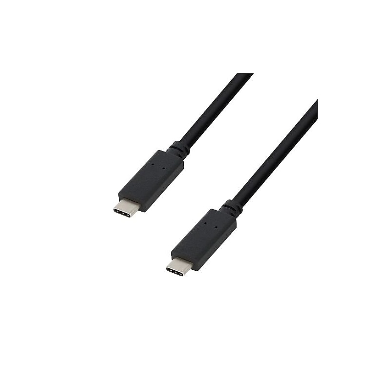 VisionTek USB-C to USB-C 6.56' Cable, Male to Male, Black (901524) image 1