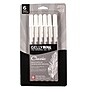 Sakura Classic Gel Retractable Pen, Liquid Ink, White Ink, 6/Bundle (SAK57461-3)~#|#~DBCD713D-DA5A-43C1-A41A8FCB9DDA15DA_sc7