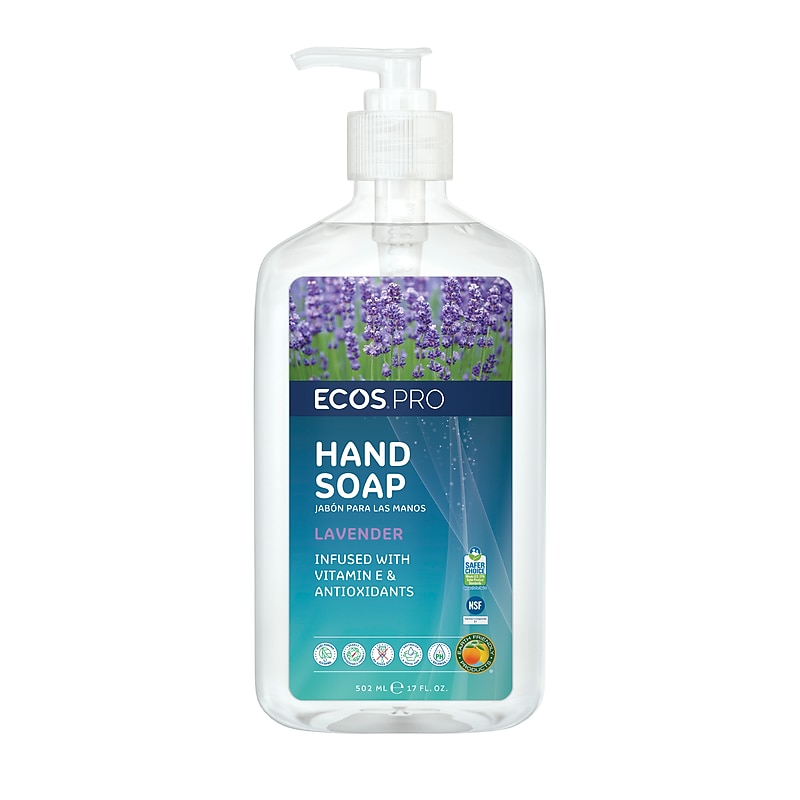 ECOS PRO Liquid Hand Soap, Lavender Scent, 17 Oz. (PL9665/6X) image 1