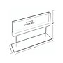 Azar Sign Holder, 22" x 14", Horizontal, Table Top, Clear/Chrome, Acrylic (104568)~#|#~DBD09A25-4D42-497A-9545D1856D1B6355_sc7