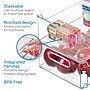 iDESIGN Small Stackable Plastic Storage Bin, Clear (27986M2)~#|#~DBDCB57C-58A3-4757-A38F409A6505A02E_sc7