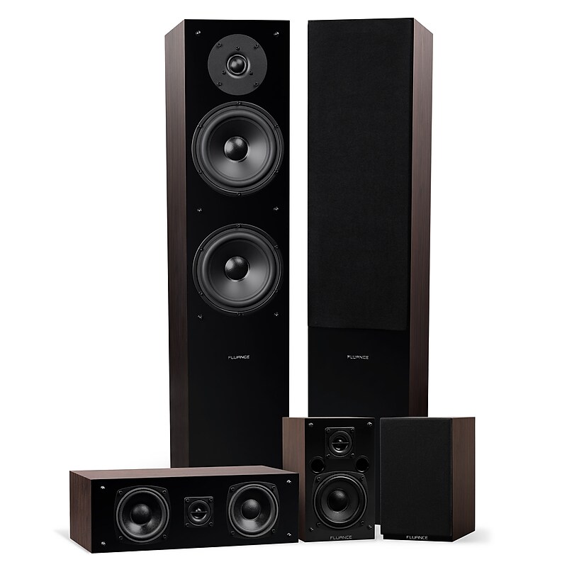 Fluance Elite High Definition 5.0 Surround Sound Home Theater Speaker System (SXHTBW) image 1
