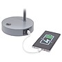 Simple Designs Sleek Essentials LED Desk Lamp, 16", with USB Ports, Gray (LD1073-GRY)~#|#~DBE16A7C-B76D-41E9-96E8E0AB68C9754F_sc7
