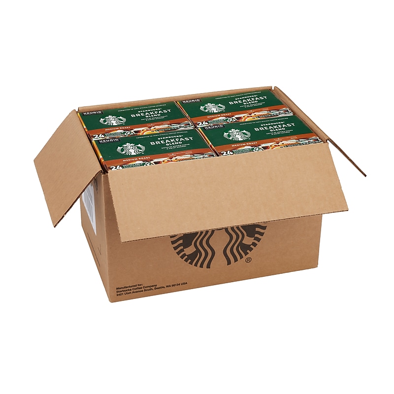 Starbucks Breakfast Blend Coffee Keurig® K-Cup® Pods, Medium Roast, 96/Box (SBK18995CT) image 1