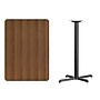 Flash Furniture Laminate Table Top with 22''x 30'' Bar-Height Table Base, 30" x 42", Walnut (XUWA3042T2230B)~#|#~DBE5CE6E-F905-4FD4-90054F39973E2071_sc7