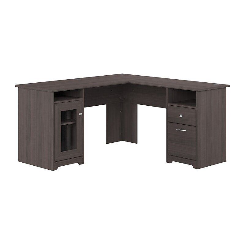 Bush Furniture Cabot 60"W L Shaped Desk, Heather Gray (WC31730-03K) image 1