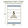 Avery Dissolvable Rectangle Multipurpose Labels, 1.75" x 7.75", Off-white, 50/Pack (94232)~#|#~DBF6CD36-3EBD-4704-A02547498024A9F9_sc7