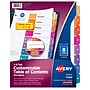 Avery Ready Index Table of Contents Pre-Printed Numeric Paper Divider, 8 Tabs, Multicolor, 6 Sets (11186)~#|#~DBF7D6D9-F8F7-4000-946E7EEAEBC73049_sc7