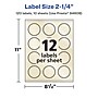 Avery Pearlized Ivory Burst Multipurpose Labels, 2.25", Ivory, 120/Pack (94608)~#|#~DBF9BD8F-FC7D-49D0-B230E5FCF0122403_sc7