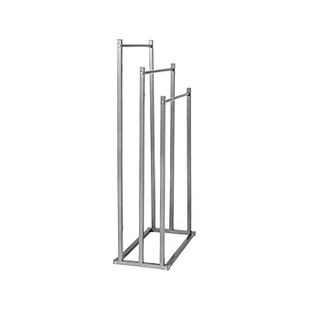 Honey-Can-Do 3-Tier Bathroom Towel Rack, Steel, Gray (BTH-08464)