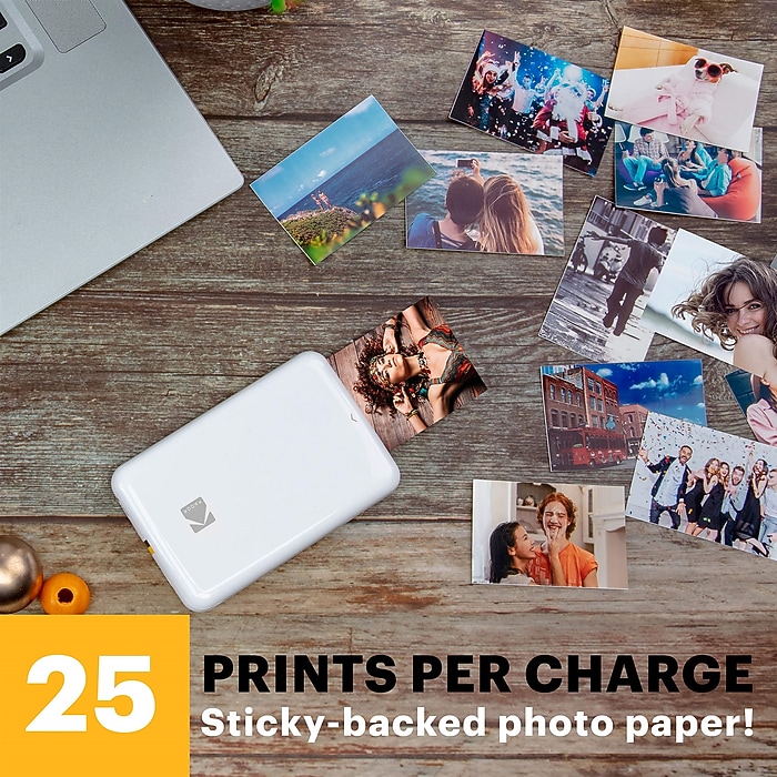 Kodak Step Mobile Zero Ink Instant Photo Printer, Single-Function