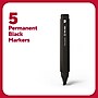 TRU RED™ Tank Permanent Markers, Chisel Tip, Black, 5/Pack (TR54523)~#|#~DC100306-7727-42F7-B9F04D4E4048E28A_sc7