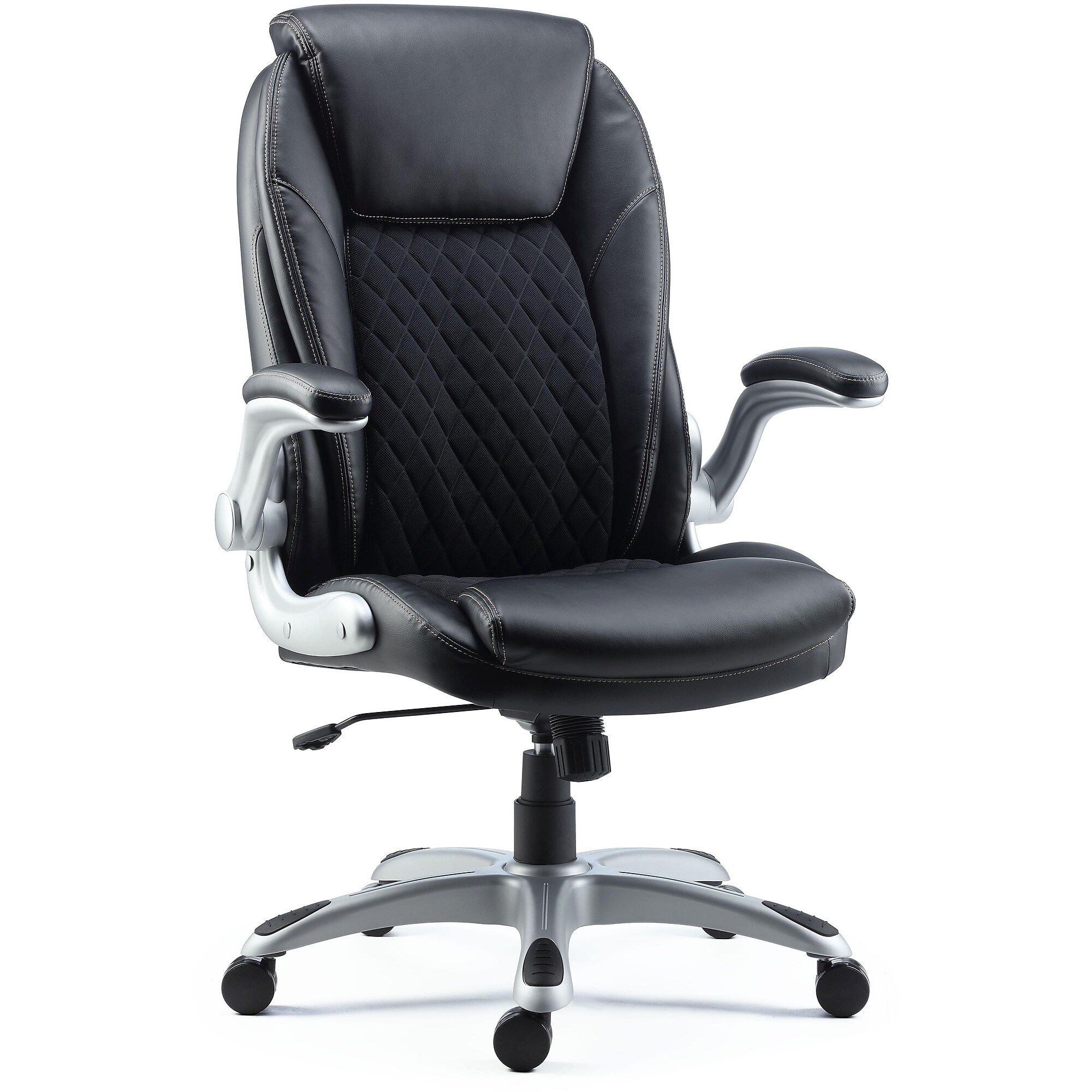 Staples Sorina Ergonomic Bonded Leather Swivel Executive Chair, Black (58262) Sansujyuku sansujyuku.com