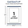 Avery Integrated Cards, 6" x 9", Glossy White, 10/Pack (95353)~#|#~DC116C08-8D62-4069-B8970243D1BD0B8A_sc7