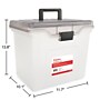 Staples File Box File Portable Tote, Letter Size, Clear (140165/111112)~#|#~DC11E2D7-C878-4394-A969D6CE4C513582_sc7