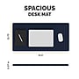 Fellowes Breyta Faux Leather Dual Sided Desk Pad, 31.5" x 15.75", Navy/Forest (100146134)~#|#~DC14DBB2-CCB2-443B-ACA6BF11564537B1_sc7