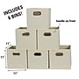 Household Essentials Medium Folding Fabric Storage Cube, 11" x 11"x 11", 23 Qt., Cream, 6/Pack (82-1)~#|#~DC1764C1-5AE1-45AA-B2ECAD0AE06B18E6_sc7