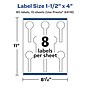 Avery Laser/Inkjet Multipurpose Labels, 4" x ", Glossy White, 80/Pack (94116)~#|#~DC1A7E62-321B-4516-8F8D31886EF4E4A6_sc7