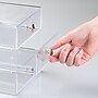 iDESIGN Small Stackable Plastic Storage Bin Divider, Clear (29275M2)~#|#~DC1D5069-6A7E-432A-9574395B726AF96A_sc7