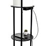 Simple Designs Etagere Organizer Storage 62.5" Floor Lamp with 2 USB Charging Ports and 1 Charging Outlet, Black (LF2010-BLK)~#|#~DC1DC341-3EE2-42D2-9AD5A4A1AE721AEC_sc7