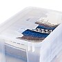 Iris 50 Quart Storage Container with Lid, Plastic, Clear, 4/Pack (500255)~#|#~DC21EB85-DCA4-4317-9D6AD0CB5C3B1348_sc7