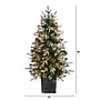 Nearly Natural Frosted Artificial Christmas Tree Pre-Lit, 4' (T3037)~#|#~DC271918-02DD-426C-869A8E33F970FF74_sc7