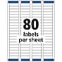 Avery Easy Peel Inkjet Return Address Labels, 1/2" x 1-3/4", White, 2,000 Labels/Pack (8167)~#|#~DC27418C-6733-4D99-88BCD776D3A52536_sc7